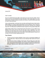 Israel Alvarez Prayer Letter: New Year