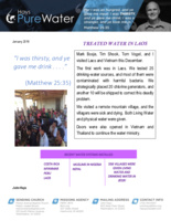 John Hays Prayer Letter:  Treated Water in Laos