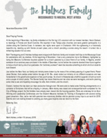 Mark Holmes Prayer Letter: Productive Furlough
