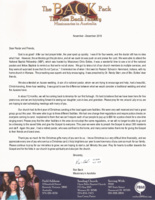 Ron Back Prayer Letter:  God Is So Good!