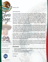 Chris Sage Prayer Letter:  A New Year, a New Work, a New Church Plant