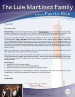 Luis Martinez Prayer Letter:  Doing a Great Work