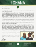 Team Ghana Update: Seek Those Things Which Are Above