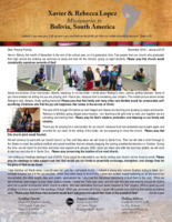 Xavier Lopez Prayer Letter:  Souls Saved and Baptized, Growing Seminary, Answered Prayer, and Short Furlough