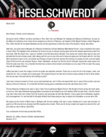 Brandon Heselschwerdt Prayer Letter: God Was in Every Meeting
