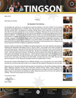 Garry Tingson Prayer Letter:  Our Deputation Trail Continues