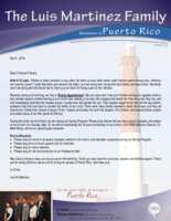Luis Martinez Prayer Letter:  Divine Appointment