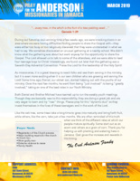Oral Anderson Prayer Letter:  Fruits That Bring Forth Fruits