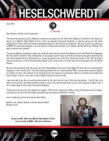 Brandon Heselschwerdt Prayer Letter:  Wonderful Missions Conferences