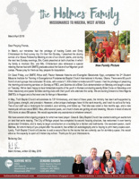 Mark Holmes Prayer Letter:  Our 13th Anniversary!