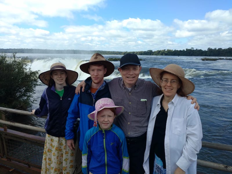 The George Family at the Falls