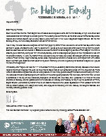 Mark Holmes Prayer Letter: Landmark Events and Special Visits