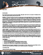 Mshama Kinyonga Prayer Letter:  Benjamin Mshama Kinyonga Has Arrived!