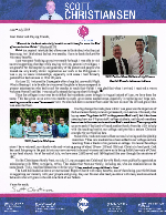 Scott Christiansen Prayer Letter: Blessed Benefits