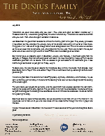 Tom Dinius Prayer Letter:  We Serve a Great God!
