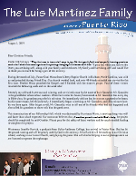 Luis Martinez Prayer Letter: Friend Day