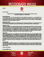 Missionary #6020 Prayer Letter: Sharing the Good News