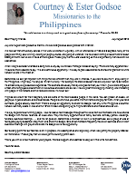 Courtney Godsoe Prayer Letter:  First Anniversary Service for New Church Plant