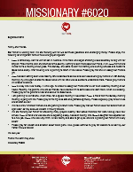 Missionary #6020 Prayer Letter:  God Is Working Here!