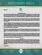 Missionary #6501 Prayer Letter: Busiest Quarter All Year