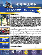 Tim Simmons Prayer Letter: Sharing Our Testimony