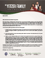 Christopher Yetzer Prayer Letter:  Answered Prayers