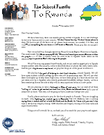 Gregg Schoof Prayer Letter:  Goals for Uganda