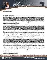 Mshama Kinyonga Prayer Letter:  Soul Winning Still Works