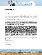 Caleb Christiansen Prayer Letter: Unexpected Christmas Present
