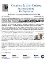 Courtney Godsoe Prayer Letter: A Victorious Year!