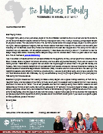 Mark Holmes Prayer Letter: Rewarding End of the Year