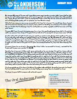 Oral Anderson Prayer Letter: Renewing Our Vision