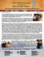 Xavier Lopez Prayer Letter:  Abigail’s Salvation, Soul Winning, and God’s Blessing