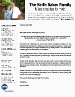 Keith Baker Prayer Letter: God Has Been Very Good