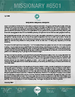 Missionary #6501 Prayer Letter: Complications, Compliance, & Completion