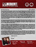 Brian Hebert Prayer Letter: God's Not Done Yet!