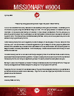 Missionary #6004 Prayer Letter: God Doesn't Work According to Man's Timetables