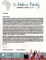 Mark Holmes Prayer Letter: Activities and Opportunities