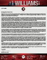 Chris Williams Prayer Letter: Confidant in God!