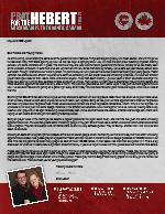 Brian Hebert Prayer Letter: Out of Quarantine