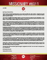 Missionary #6011 Prayer Letter: Who Is a God Like Our God?
