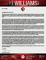 Chris Williams Prayer Letter:  Grateful for Your Sacrificial Giving