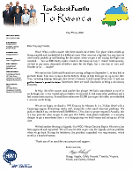 Gregg Schoof Prayer Letter:  Back in the USA!