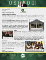 Charles Osgood Prayer Letter: Building Buildings and Building Families