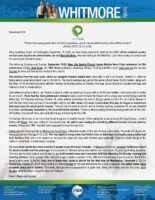 Dave Whitmore Prayer Letter:  Praising the Lord for His Goodness