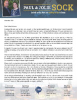 Paul Sock Prayer Letter: Summary of 2020