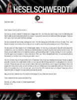Brandon Heselschwerdt Prayer Letter: Great End to the Year