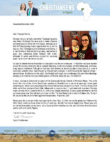 Caleb Christiansen Prayer Letter: One Year of Deputation Completed