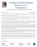 Courtney Godsoe Prayer Letter: The Lord's Hand Is Not Shortened