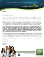 Wes Palla Prayer Letter: Season of Growth